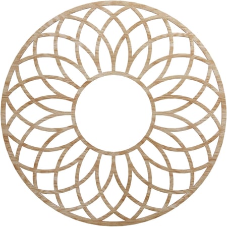 Ekena Millwork Cannes Wood Fretwork Pierced Ceiling Medallion, Red Oak, 34"OD x 11 5/8"ID x 1/4"T CMWP34X34X0250CNRO
